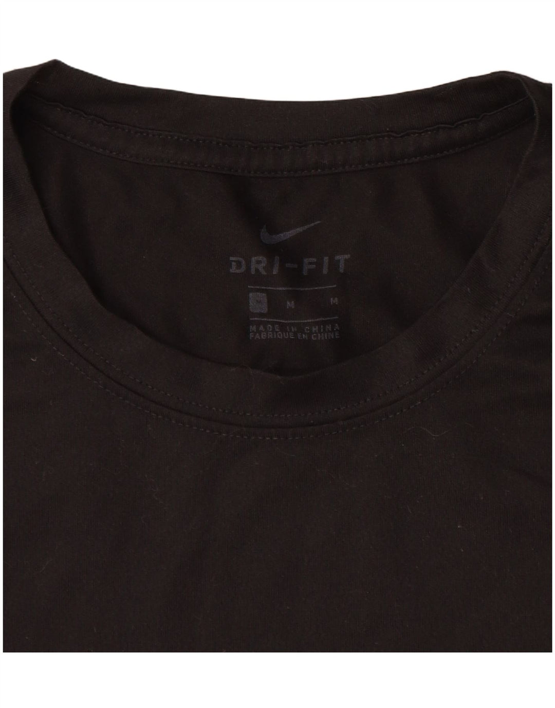 Nike Herren Dri Fit T-Shirt Top Medium Schwarz Polyester