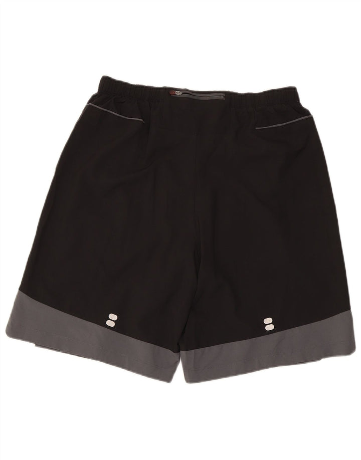 Asics Herren Sportshorts Mittelschwarzes Colourblock-Polyester