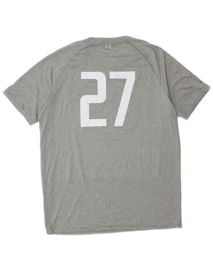 UNDER ARMOUR Herren Grafik-T-Shirt-Oberteil Mittelgraues Polyester