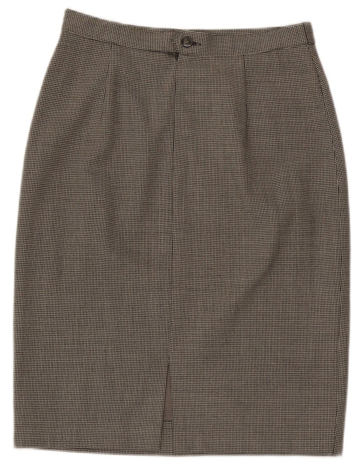 L.Pucci Damen Bleistiftrock IT 46 Large W30 Schwarzer Hahnentritt-Polyester