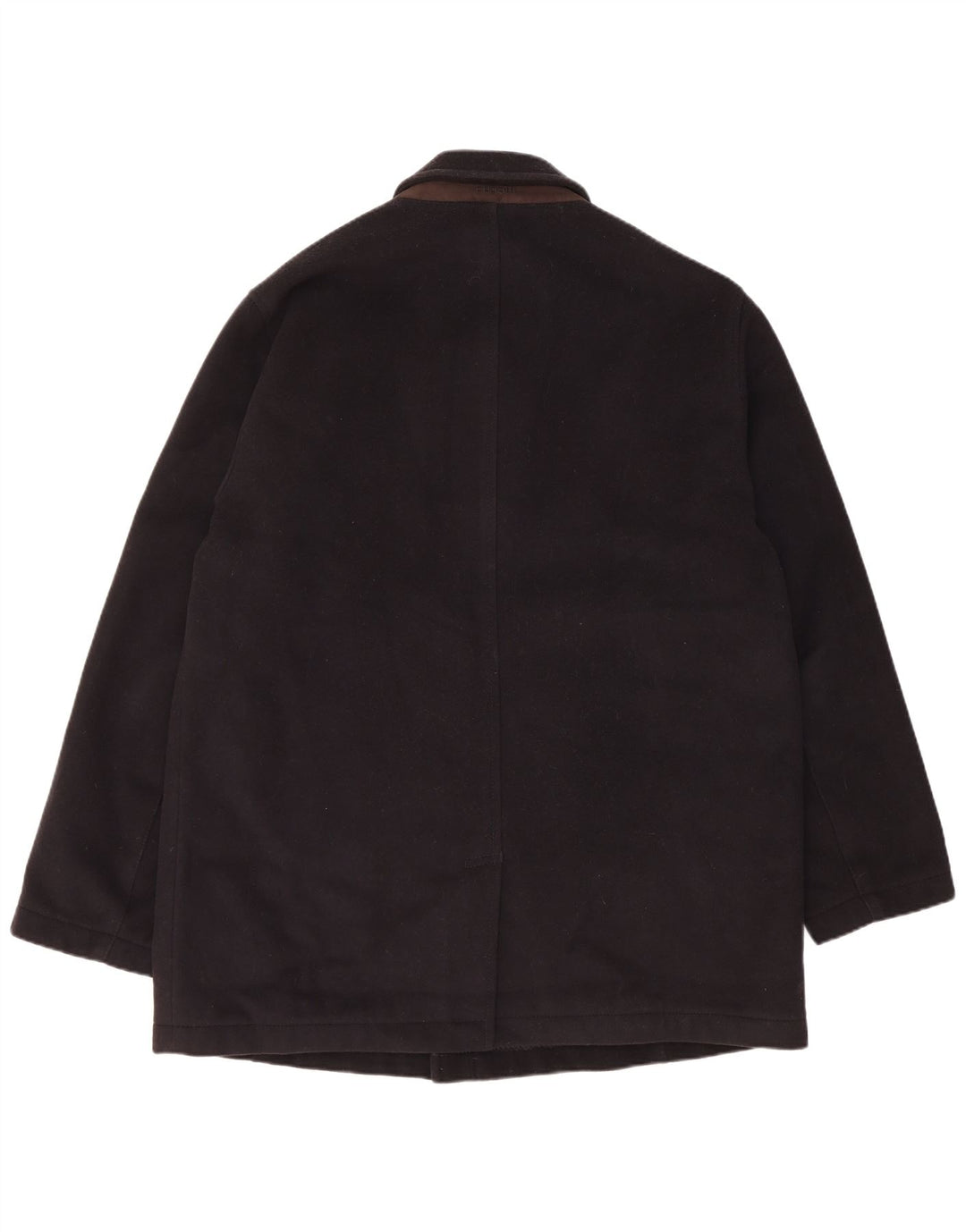 Bugatti Herrenmantel UK 42 XL Schwarze Wolle