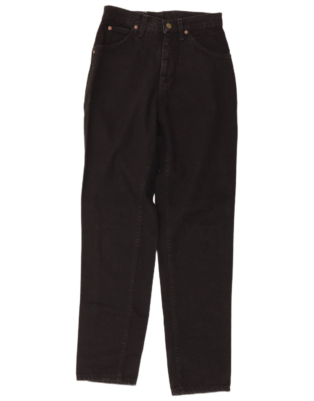 LEE Damen High Waist Tapered Jeans W28 L33 Schwarze Baumwolle