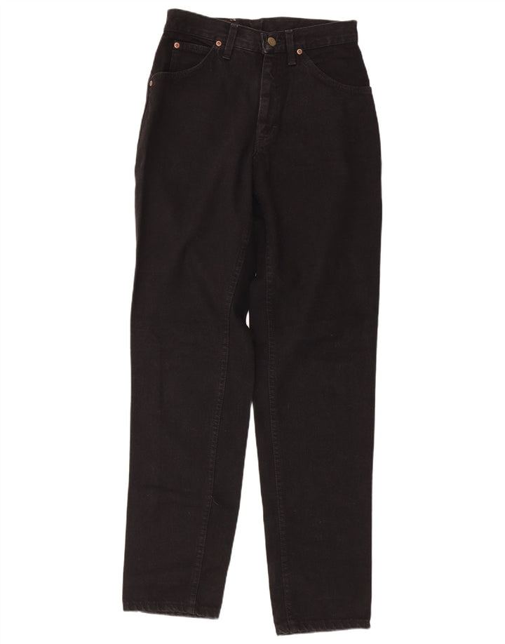 LEE Damen High Waist Tapered Jeans W28 L33 Schwarze Baumwolle