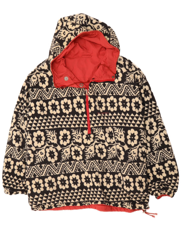 Schöffel Herren Kapuzenpullover Wendejacke UK 46 3XL Red Floral Retro
