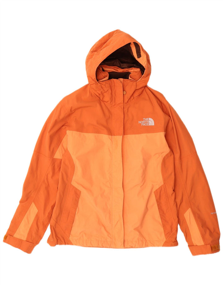 The North Face Damen Hyvent Regenjacke UK 10 Small Orange Colourblock