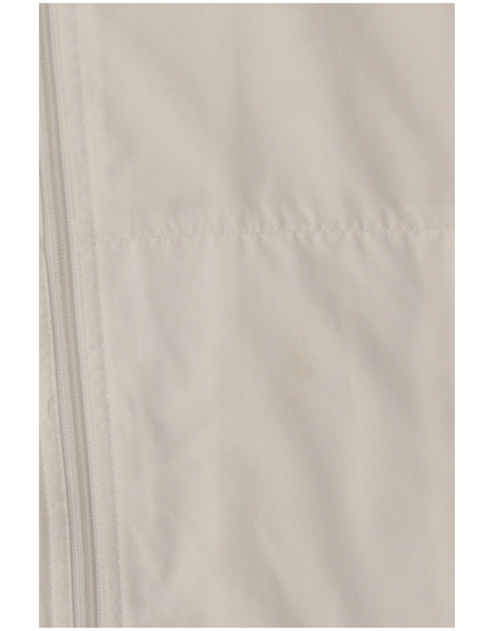 Reebok Damen-Trainingsanzug-Top-Jacke, UK 14, groß, weißes Colourblock-Polyester