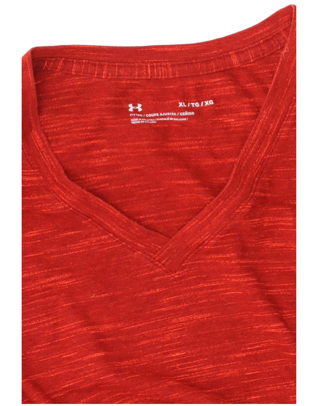 UNDER ARMOUR Herren T-Shirt Top XL Rot meliert