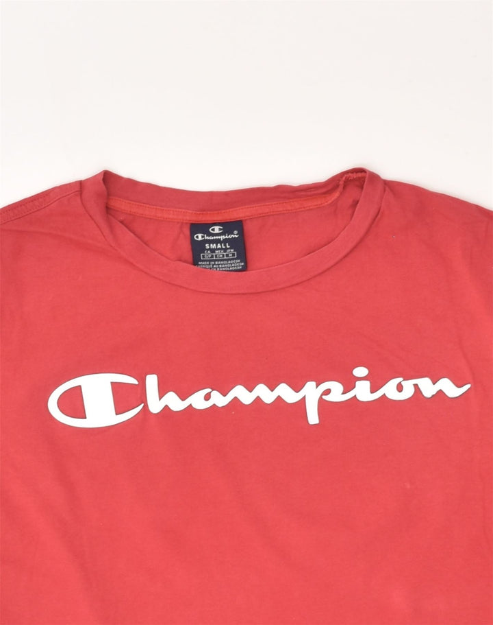 CHAMPION Mens Graphic T-Shirt Top Small Red Cotton | Vintage Champion | Thrift | Second-Hand Champion | Used Clothing | Messina Hembry 