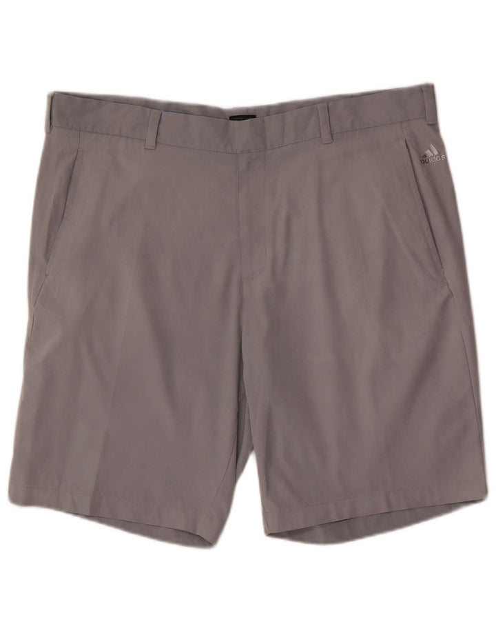 Adidas Herren Chino Shorts W38 XL Grau Polyester