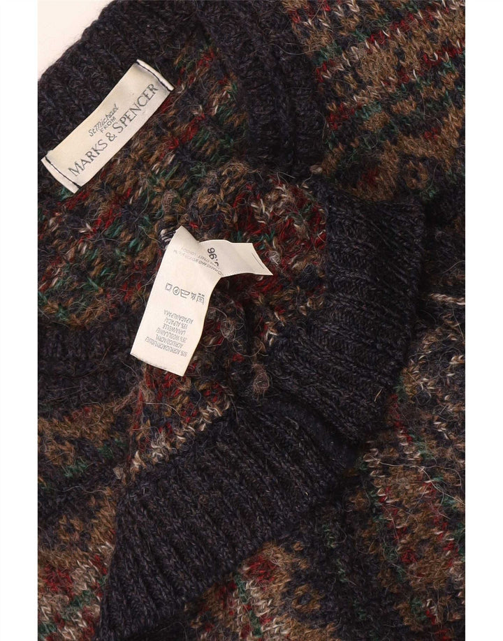 Marks & Spencer Herren-Pullover mit U-Boot-Ausschnitt, mittelgroß, mehrfarbig