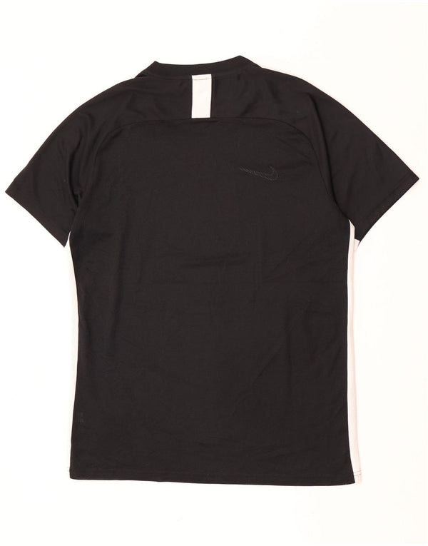 Nike Herren Dri Fit T-Shirt Top Large Schwarz Colourblock