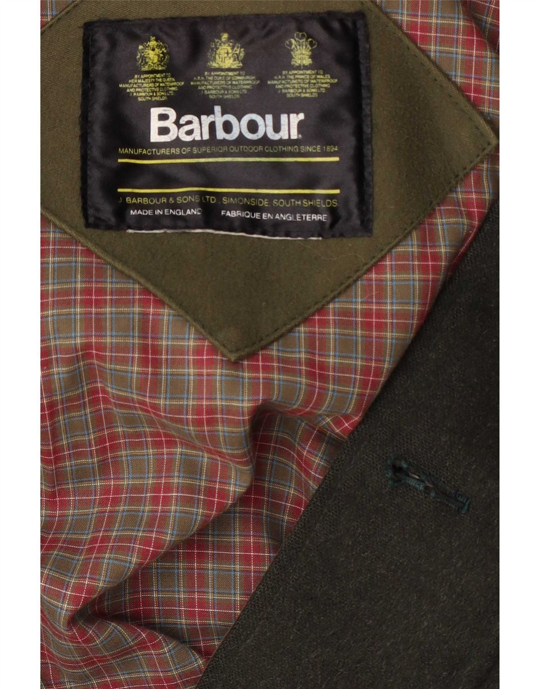 Barbour Herren Utility Jacke UK 42 XL Grüne Wolle