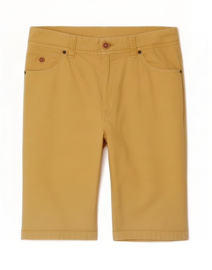 Marlboro Classics Herren-Freizeitshorts, mittelgroß, W30, gelbe Baumwolle
