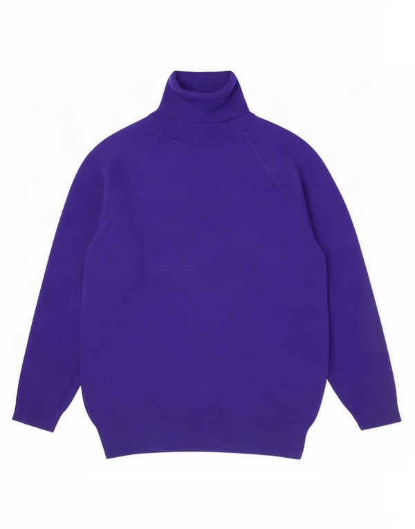 Zara Damen-Pullover mit 3/4-Ärmeln und Rollkragen, Gr. 10, Größe S, Lila, Viskose