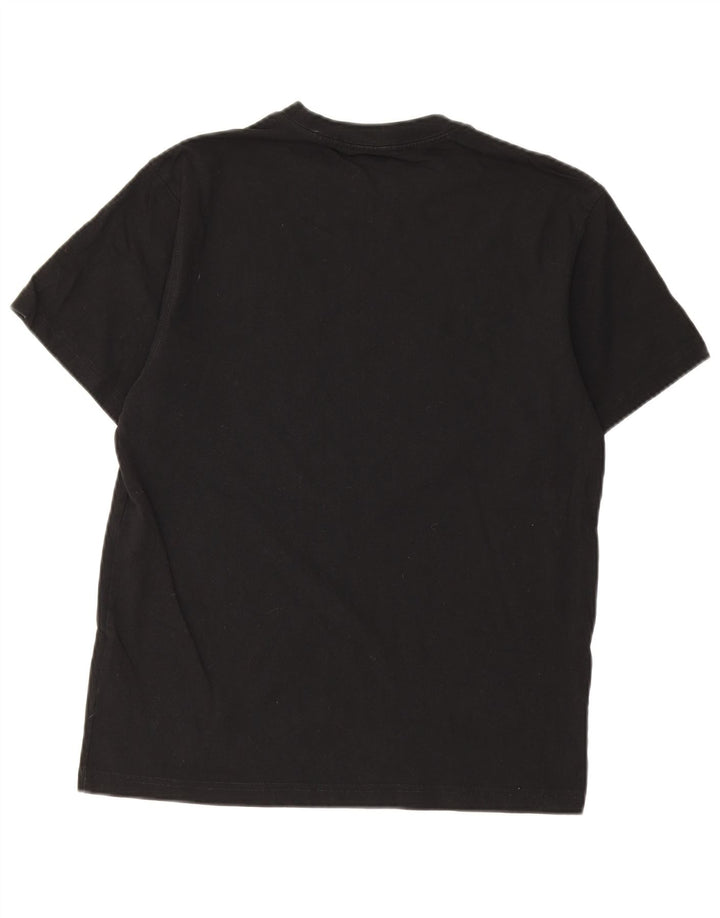 Carhartt Herren Grafik-T-Shirt-Oberteil aus mittelschwarzer Baumwolle