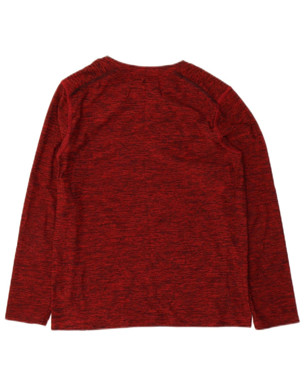 Russell Athletic Boys Dri-Power Top Langarm 7–8 Jahre Medium Maroon