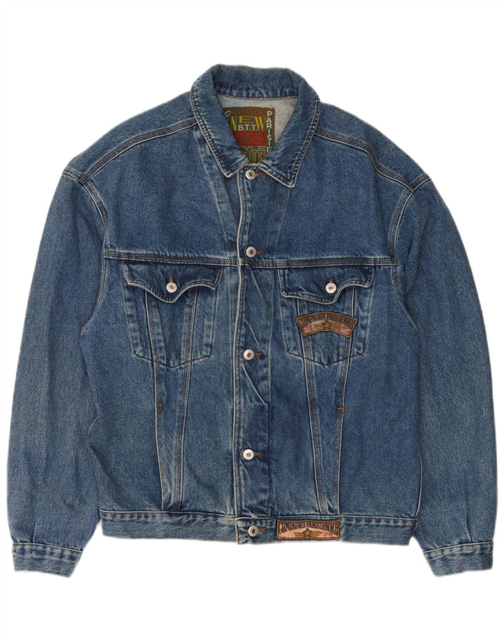 Compagnie Herren Jeansjacke UK 40 Large Blau