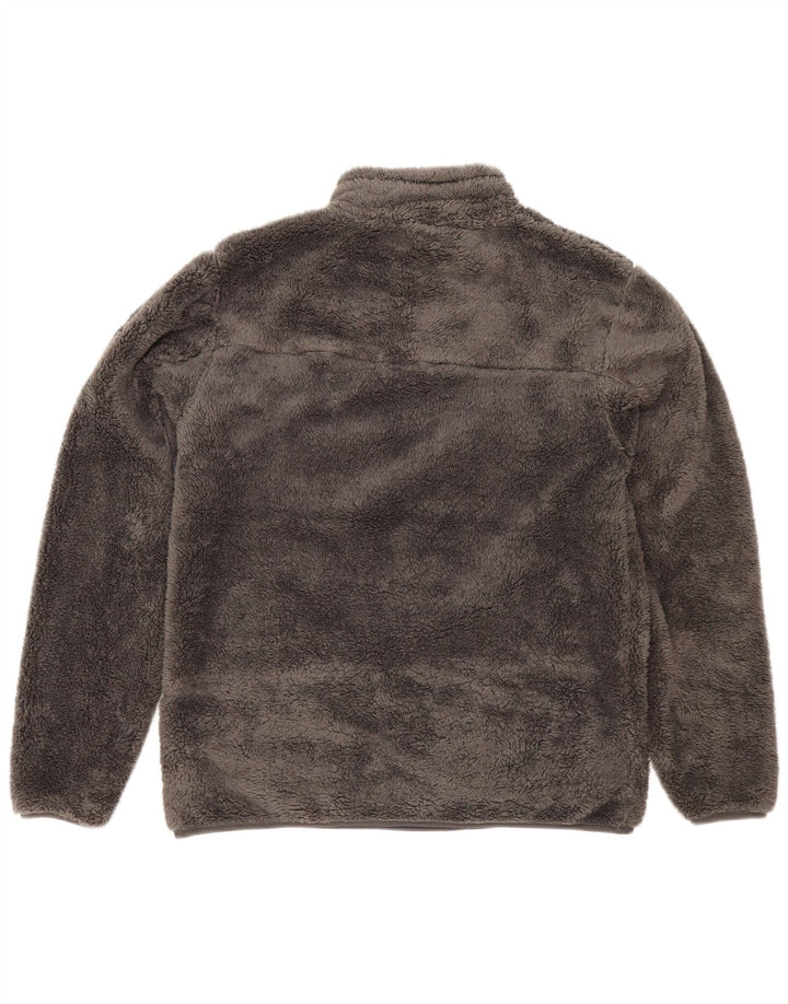 Mountain Warehouse Herren-Fleecepullover mit Reißverschluss am Kragen, mittelgraues Polyester