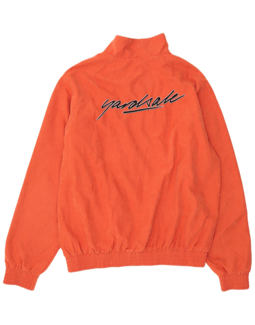Yardsale Herren-Trainingsanzugoberteil mit Grafik, XL, orangefarbenes Farbblock-Polyester