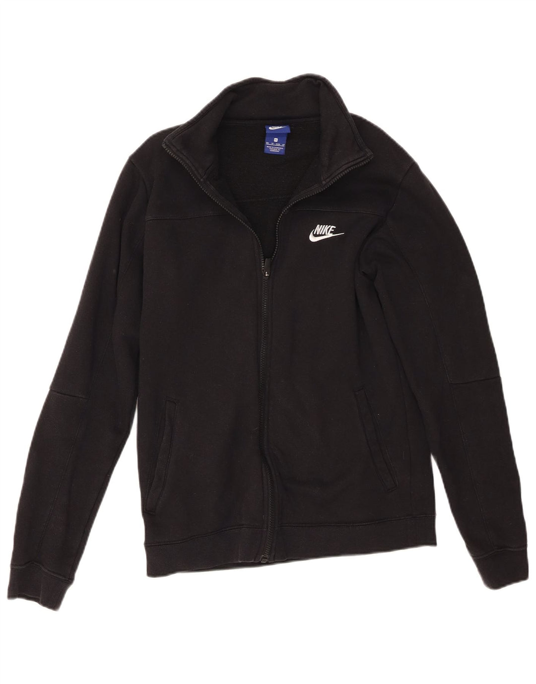 Nike Herren-Trainingsanzugoberteil, XS, schwarze Baumwolle