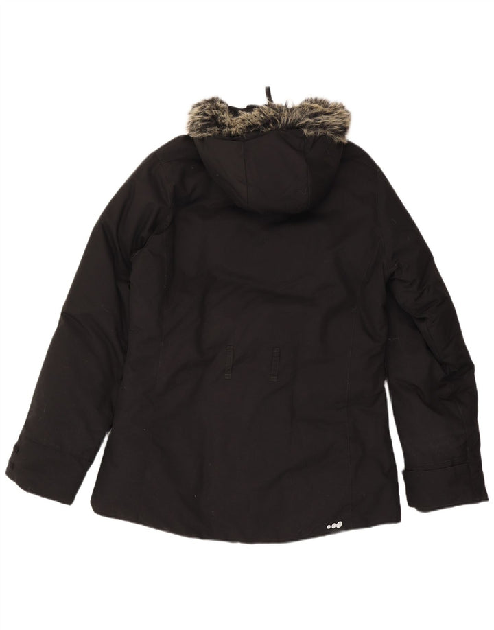 Wed'Ze Damen-Windbreakerjacke mit Kapuze, UK 14, mittelschwarz, Polyamid