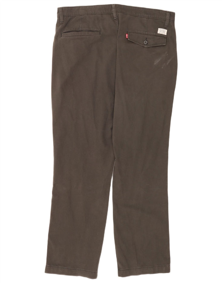 Levi's Herren gerade Chinohose W36 L32 graue Baumwolle