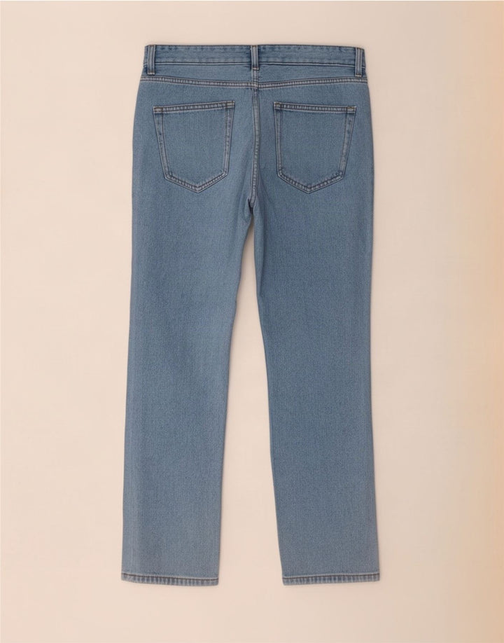 Marks & Spencer Herren Straight Jeans W34 L29 Blaue Baumwolle