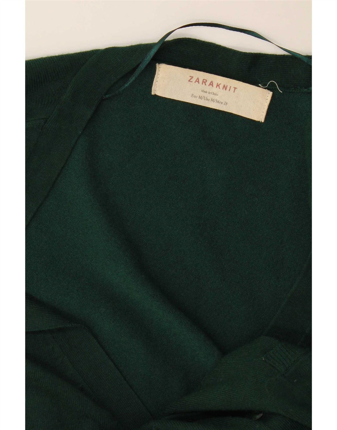 Zara Damen-Cardigan-Pullover UK 14 Mittelgrün