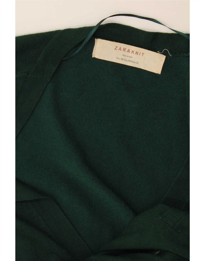 Zara Damen-Cardigan-Pullover UK 14 Mittelgrün