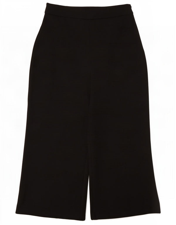 Phase Eight Damen-Hose mit weitem Bein, kurz geschnitten, UK 10, Größe S, W28, L23, Schwarz