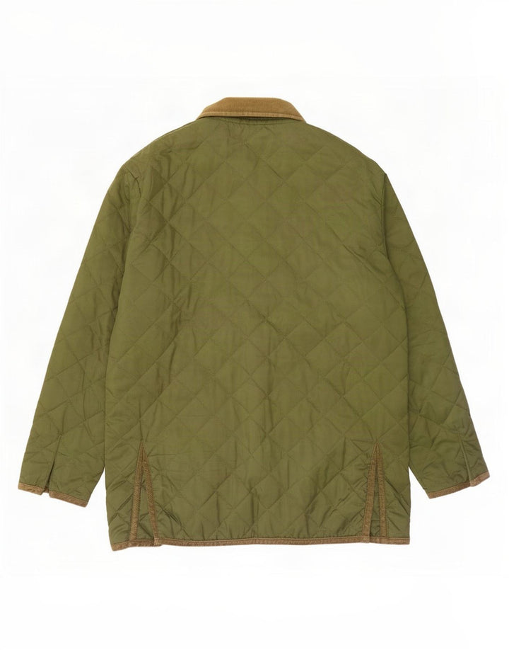 Vintage Herren Steppjacke UK 40 Großes grünes Polyester