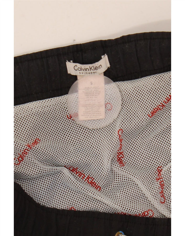 Calvin Klein Herren Badeshorts mit Grafik, Größe S, Schwarz, Polyester