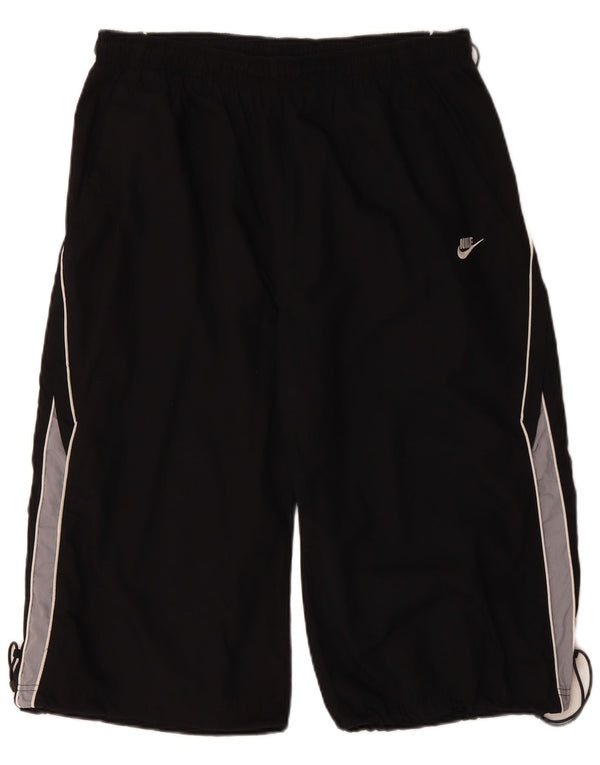 Nike Herren-Bermuda-Sportshorts XL, schwarzes Colourblock-Polyester
