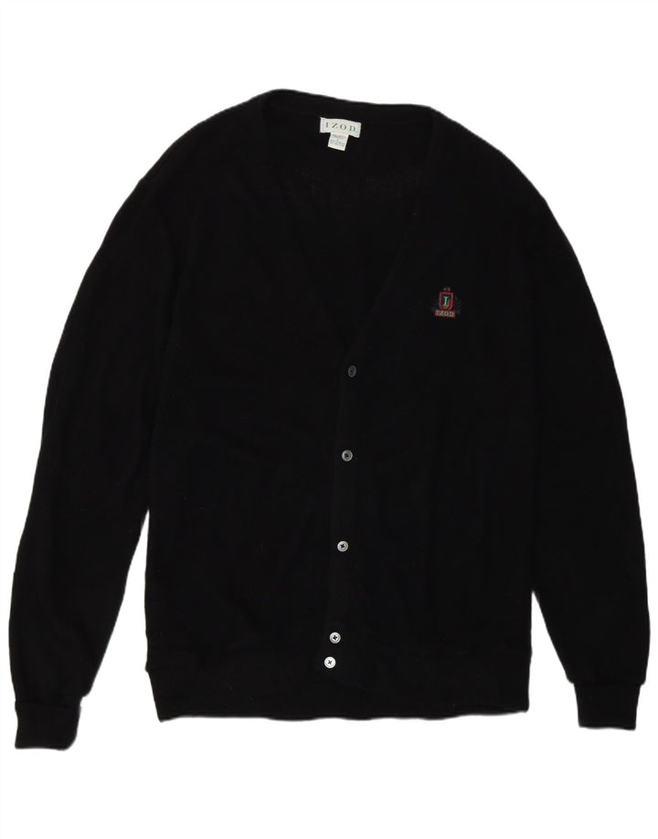 Izod Herren-Strickjacke, groß, aus schwarzem Acryl
