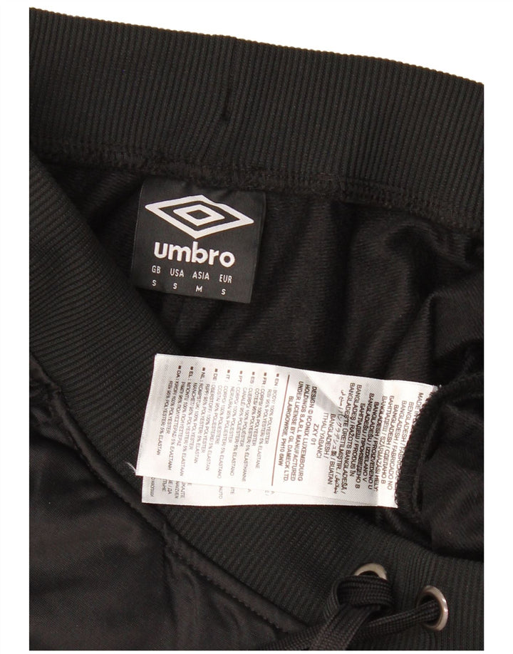 Umbro Herren-Trainingsanzug mit Grafik, Jogginghose, Größe S, Schwarz, Polyester