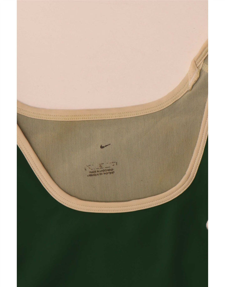 Nike Damen-Trägershirt UK 14 Large Grüner Farbblock