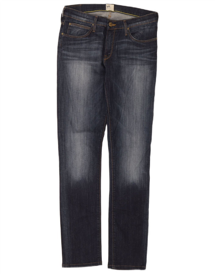Lee Damen Jade Slim Jeans W31 L33 Blaue Baumwolle