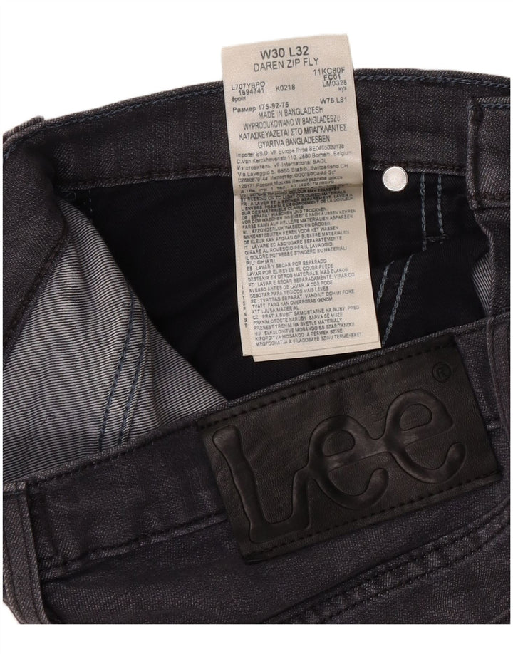 Lee Damen Daren Zip Fly Slim Jeans W30 L32 Graue Baumwolle