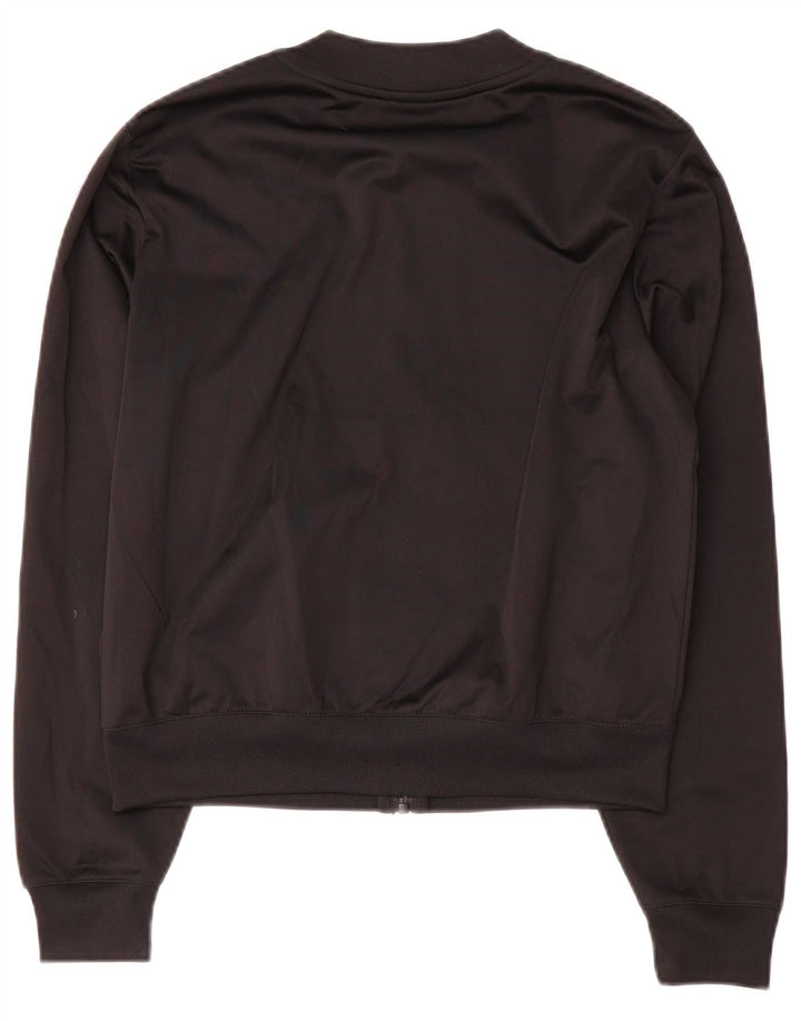 Champion Damen Crop Graphic Trainingsanzug Top Jacke UK 10 Small Schwarz