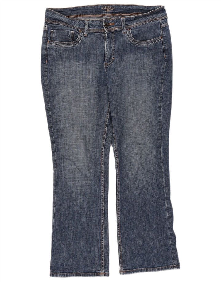 Lee Damen Riders Bootcut Jeans US 12 Large W33 L27 Blaue Baumwolle