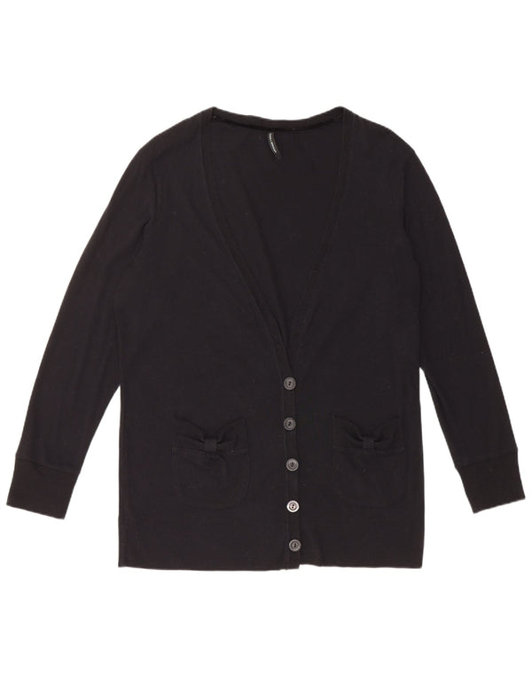 Marks & Spencer Damen Strickjacke UK 18 XL Schwarz Baumwolle