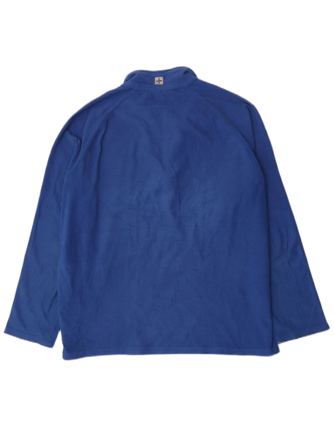Mountain Warehouse Herren-Fleecepullover mit Reißverschluss am Hals, XL, blau, Polyester