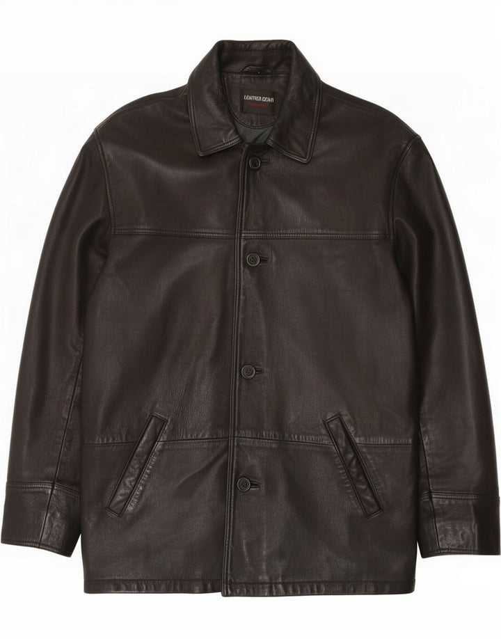 Vintage Herren Lederjacke UK 40 Large Schwarz