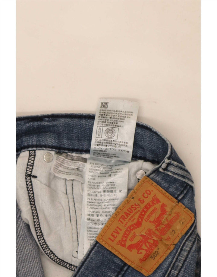 Levi's Herren 502 Tapered Jeans W32 L32 Blaue Baumwolle