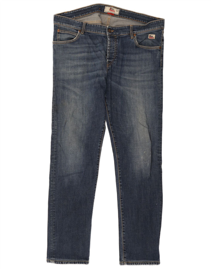 Roy Rogers Herren Slim Jeans W42 L33 Blaue Baumwolle