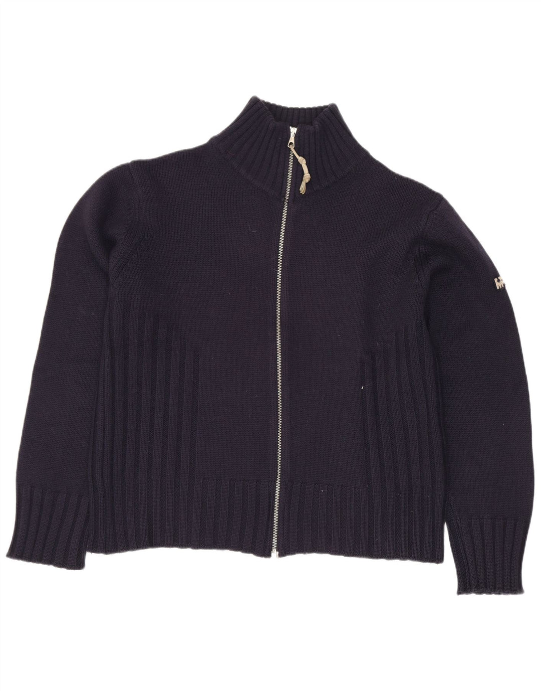 Meltin' Pot Damen-Cardigan-Pullover UK 14 Mittelmarineblaue Wolle