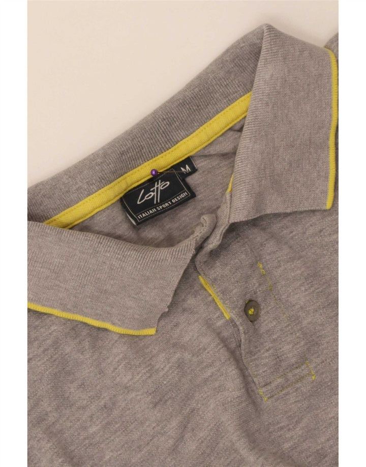 Lotto Herren Poloshirt Mittelgrau gestreift