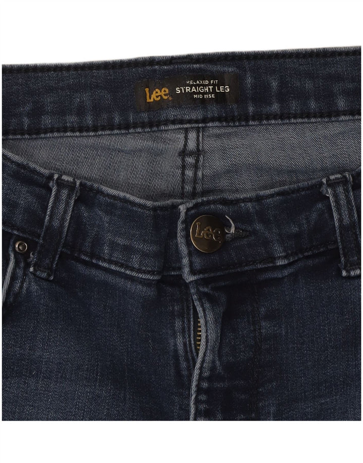 LEE Damen-Jeansshorts mit mittlerer Leibhöhe und entspannter Passform, W28, Mittelblau