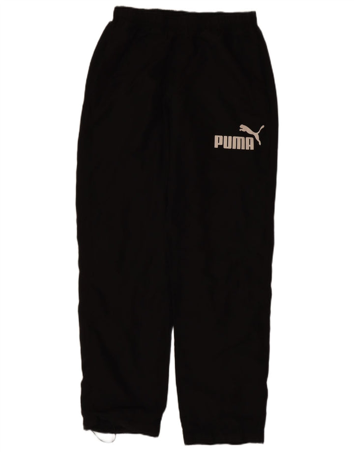 PUMA Mens Graphic Tracksuit Trousers Small  Black Polyester