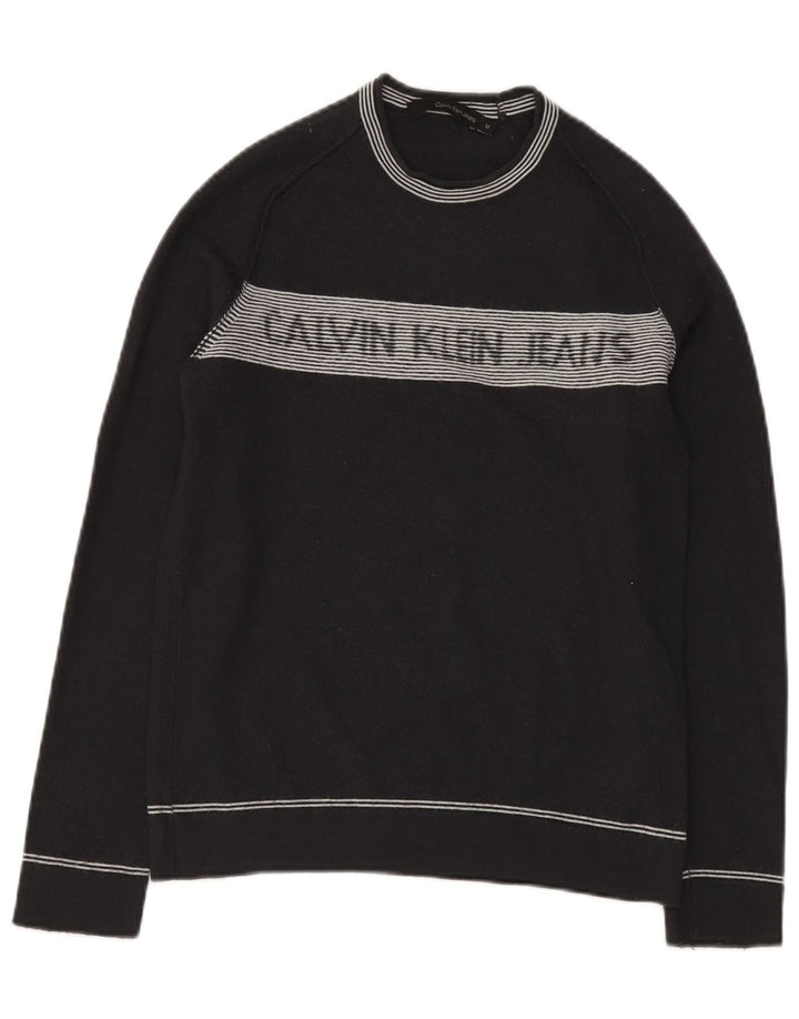 CALVIN KLEIN JEANS Damen-Pullover mit Rundhalsausschnitt, Gr. 10, Größe S, Grau